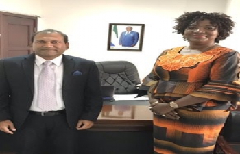 With Hon. Mamadi Gobeh Kamara, Deputy Foreign Minister of #SierraLeone High Commissioner discussed whole range of issues of bilateral cooperation